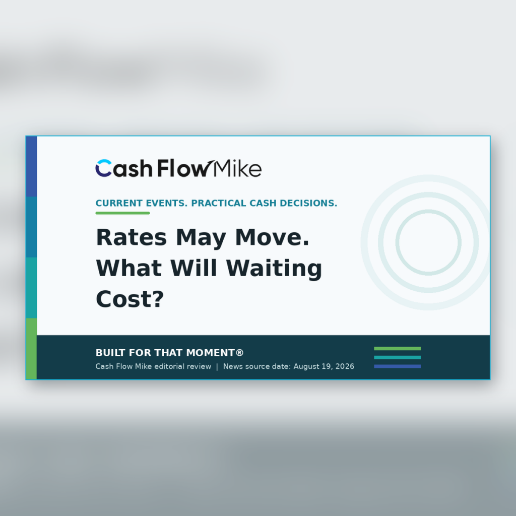 Cash Flow Mike archive card for Rates May Move. What Will Waiting Cost?
